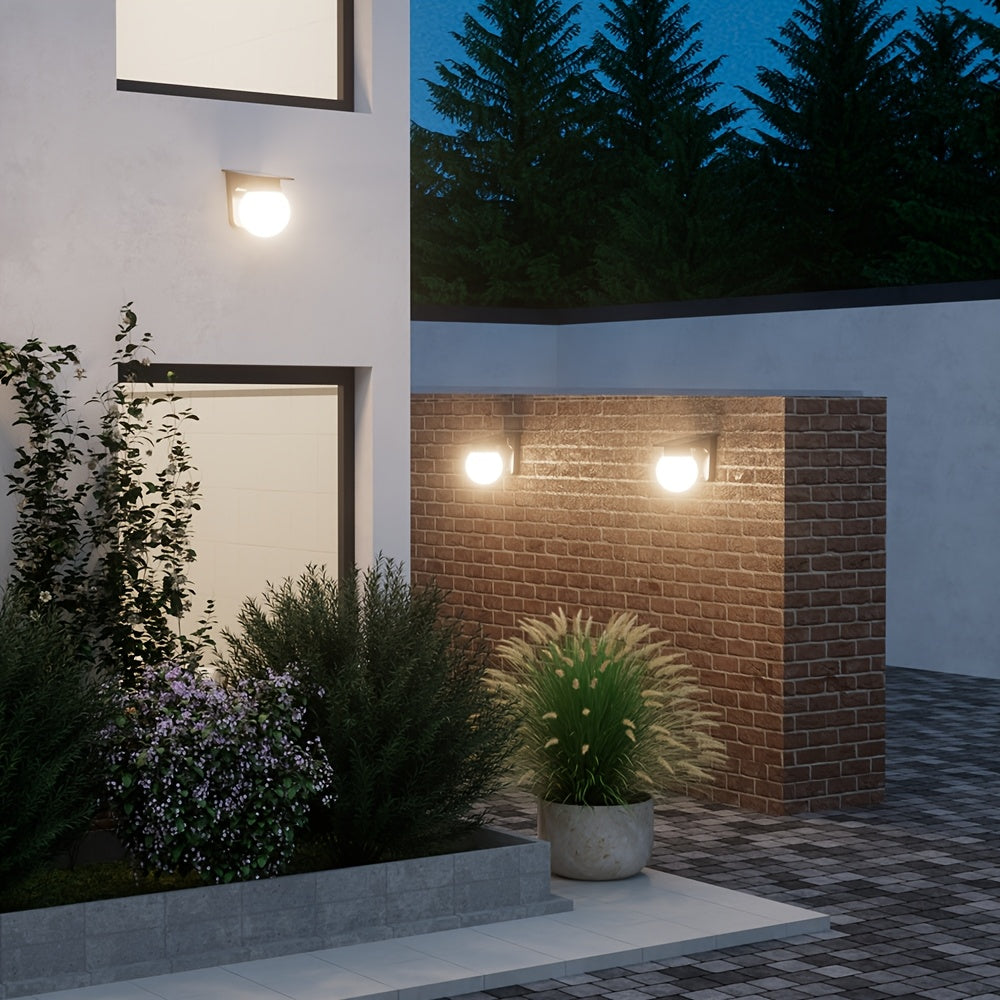 Solar Globe LED Wall Light, Dimmable