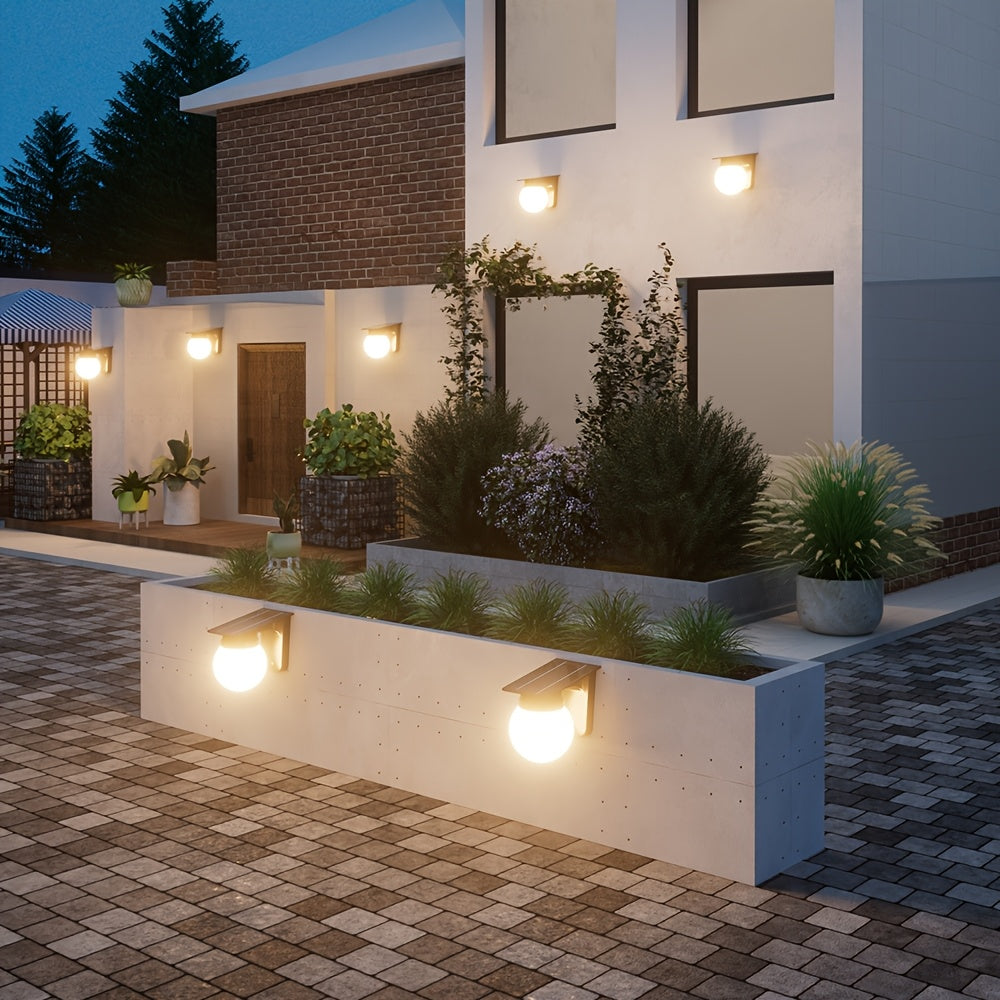 Solar Globe LED Wall Light, Dimmable