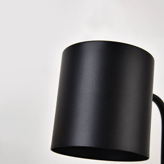 Japanese Minimalist Wood and Metal Table Lamp