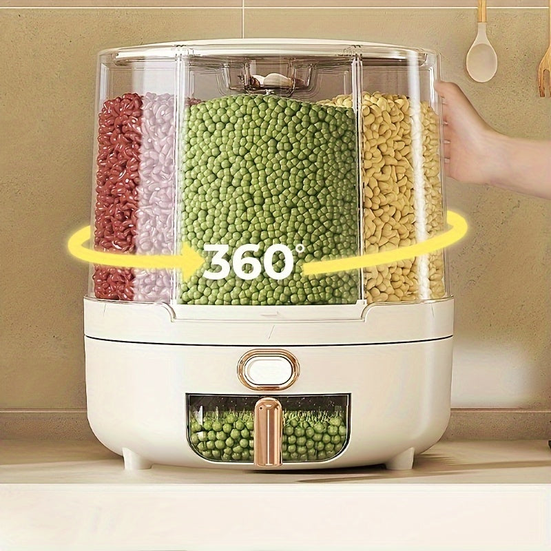 Rotating Airtight Grain and Cereal Dispenser