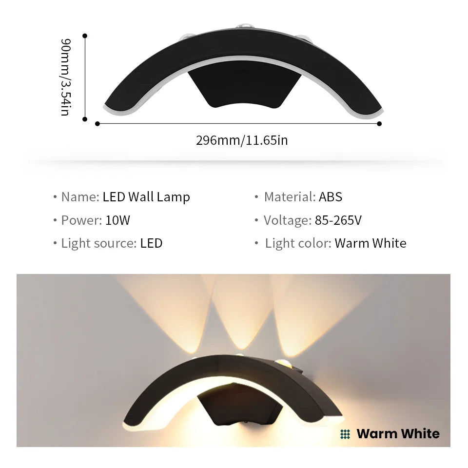 StormLite Black Waterproof Wall Lantern