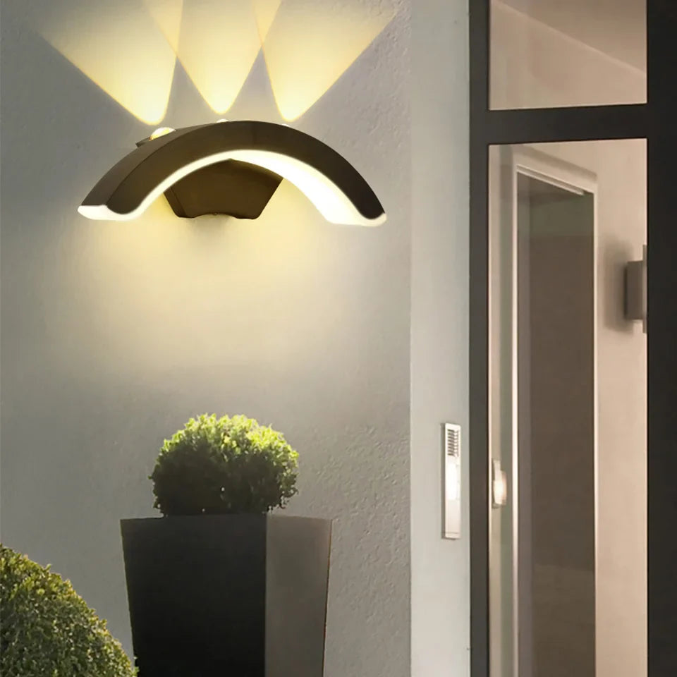 StormLite Black Waterproof Wall Lantern