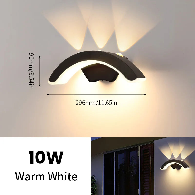 StormLite Black Waterproof Wall Lantern