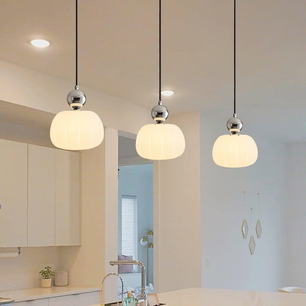 Yedra Organic Round Acrylic Pendant Lamp