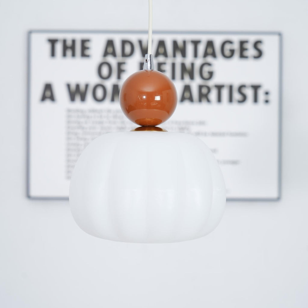 Yedra Organic Round Acrylic Pendant Lamp