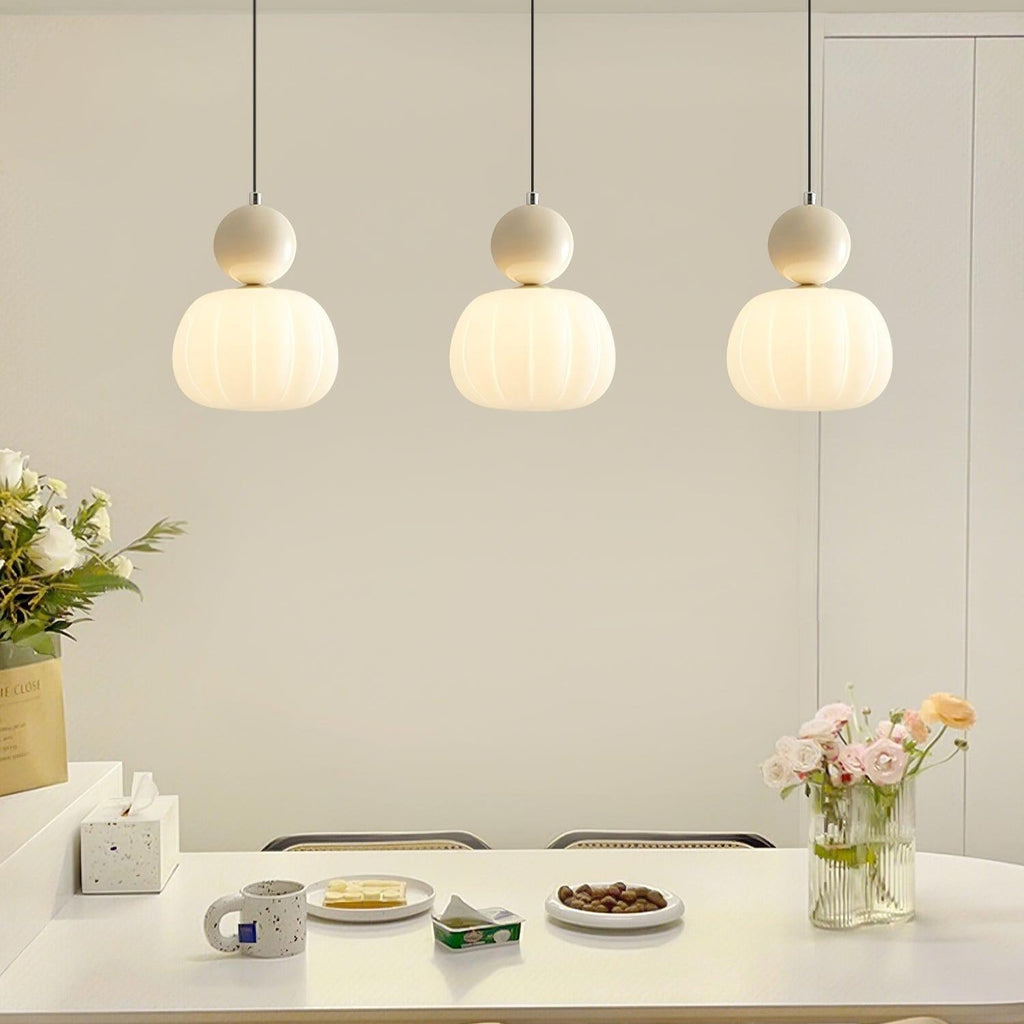 Yedra Organic Round Acrylic Pendant Lamp