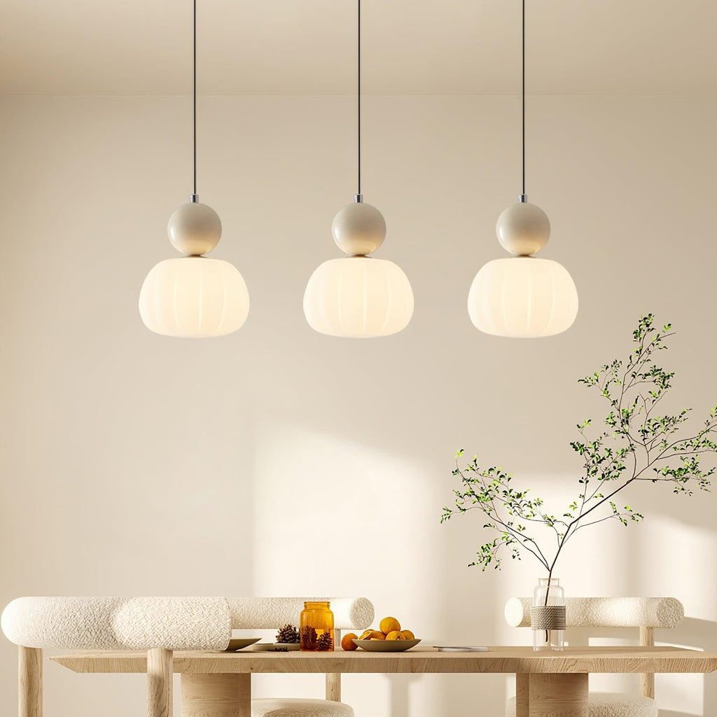 Yedra Organic Round Acrylic Pendant Lamp