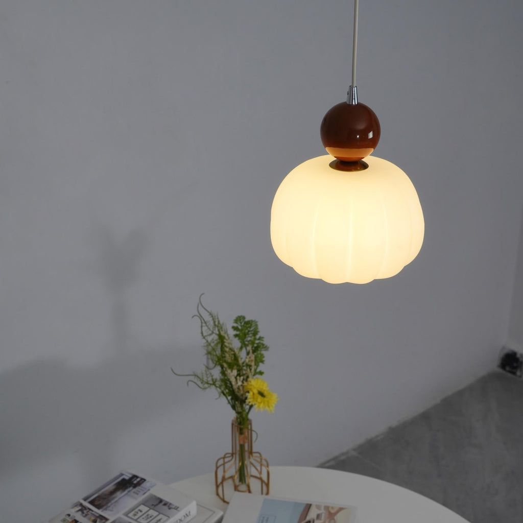 Yedra Organic Round Acrylic Pendant Lamp