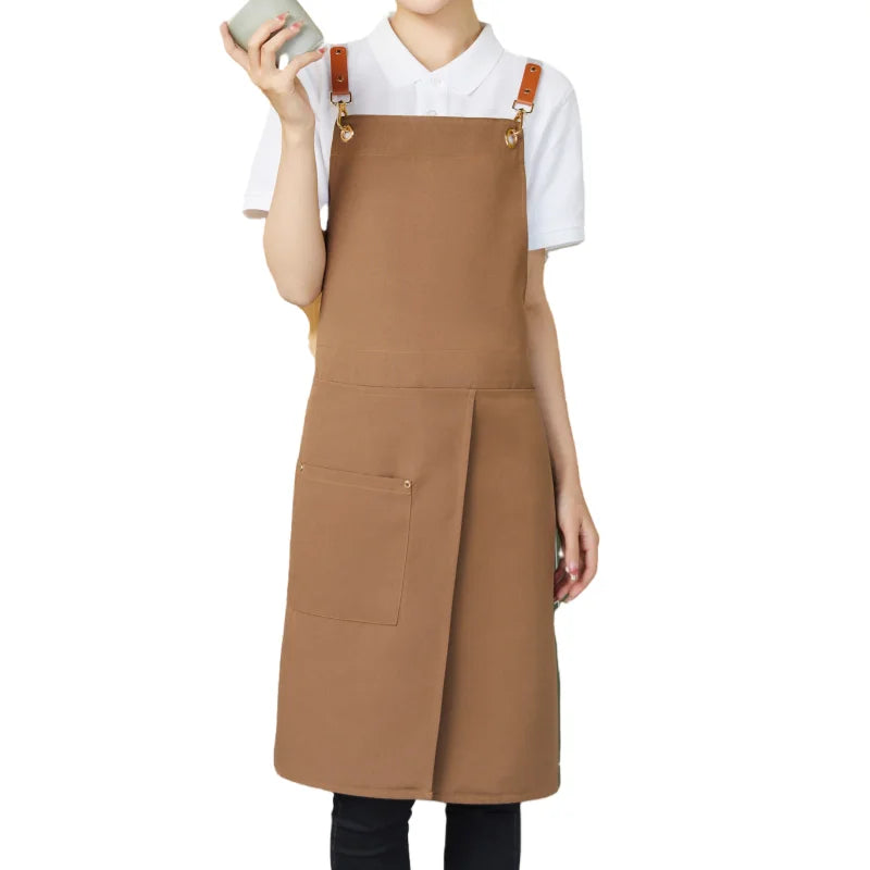 WorkEase Waterproof Canvas Split Apron