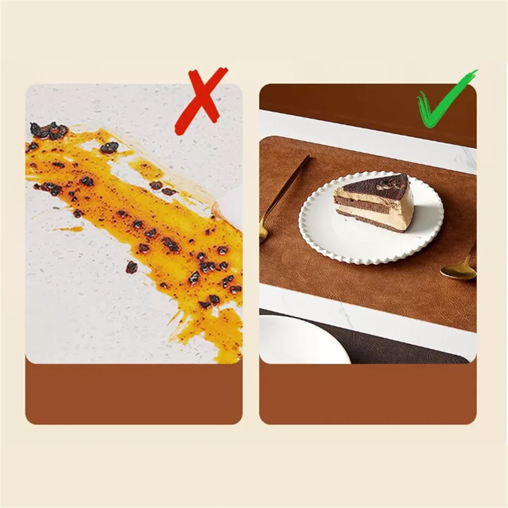 DuoMat Double-Sided Faux Leather Placemats