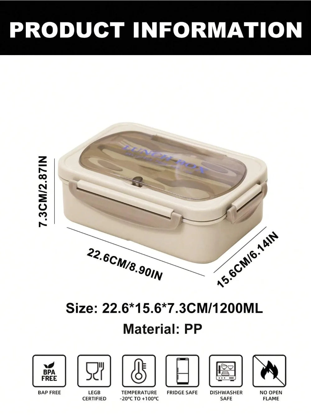 MealMate 4-Compartment Bento Lunch Box