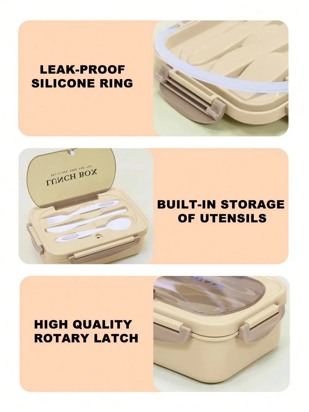 MealMate 4-Compartment Bento Lunch Box