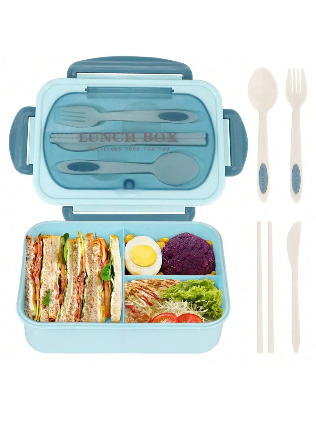 MealMate 4-Compartment Bento Lunch Box