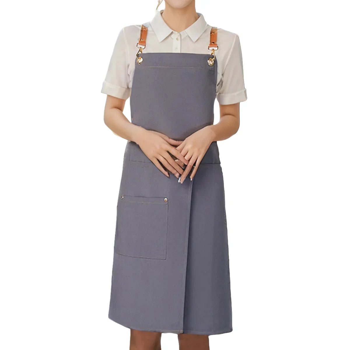 WorkEase Waterproof Canvas Split Apron