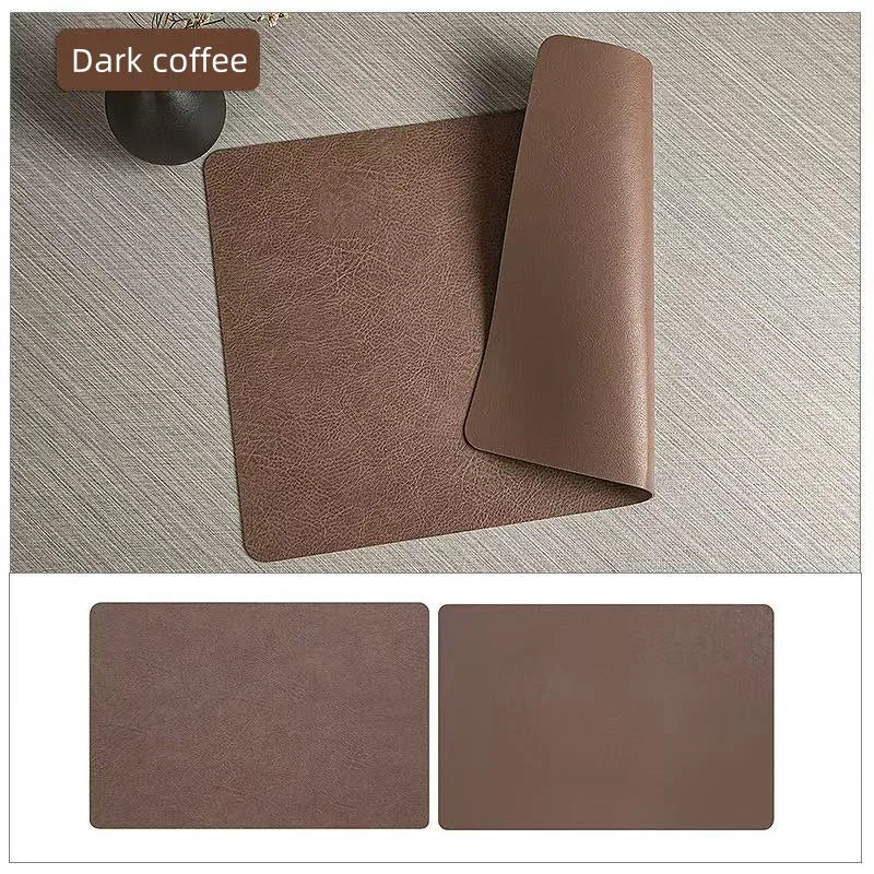 DuoMat Double-Sided Faux Leather Placemats
