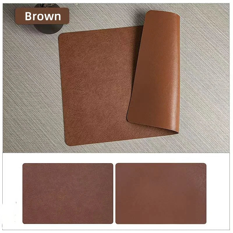 DuoMat Double-Sided Faux Leather Placemats