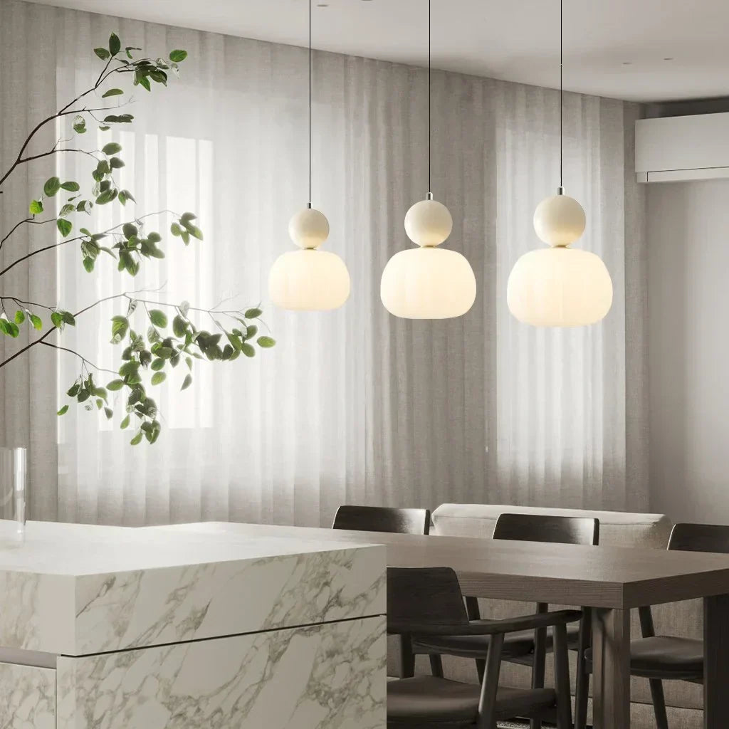 Nordic Pumpkin LED Pendant Light