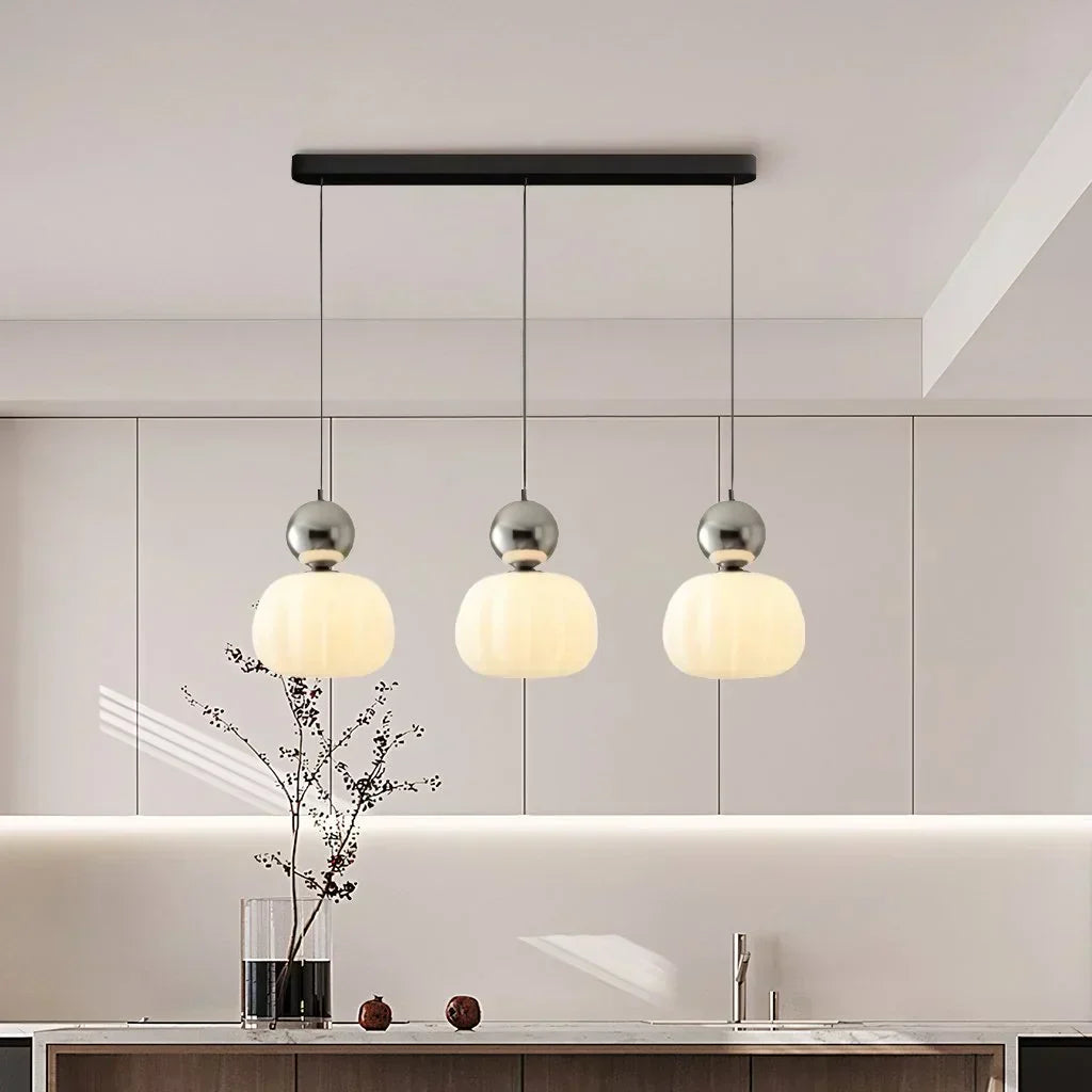 Nordic Pumpkin LED Pendant Light