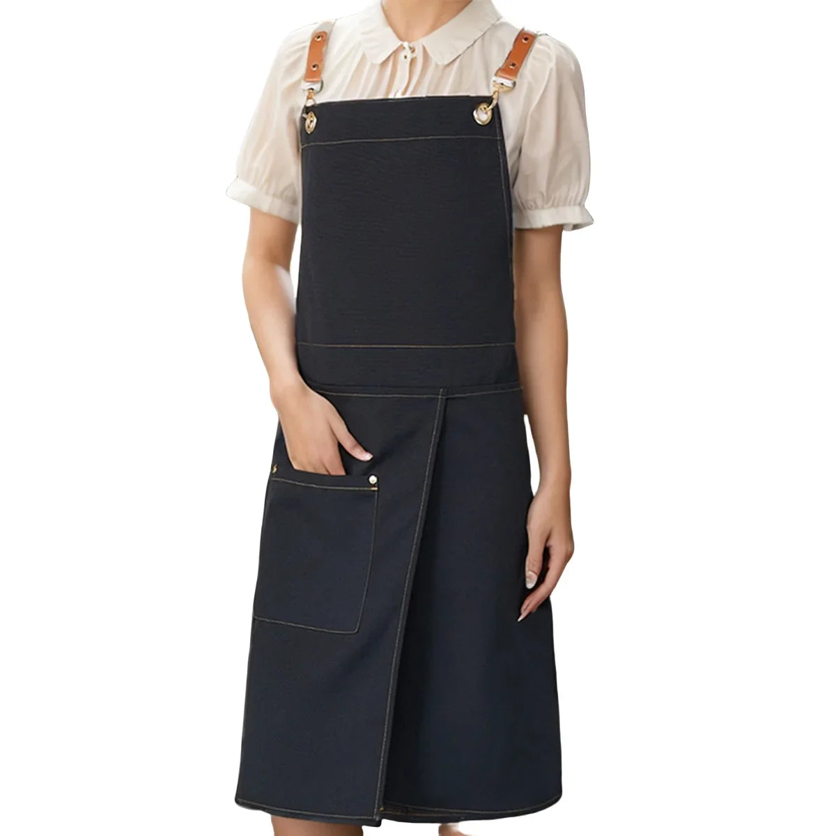 WorkEase Waterproof Canvas Split Apron