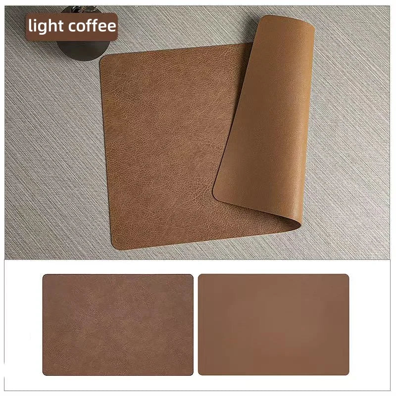 DuoMat Double-Sided Faux Leather Placemats