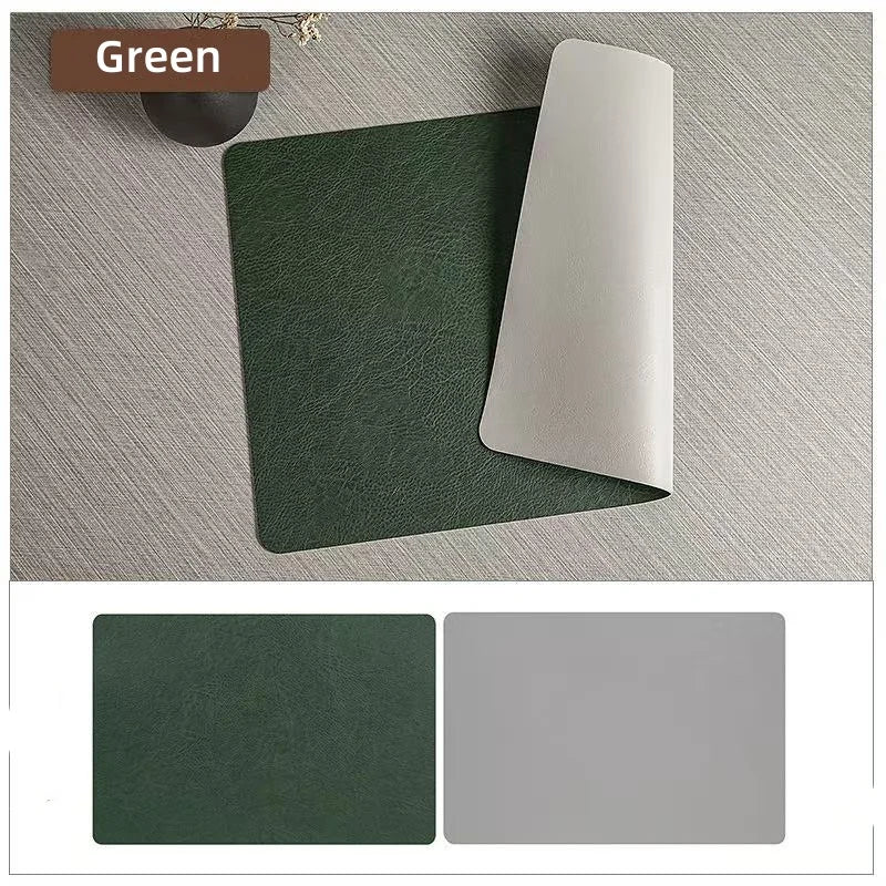 DuoMat Double-Sided Faux Leather Placemats