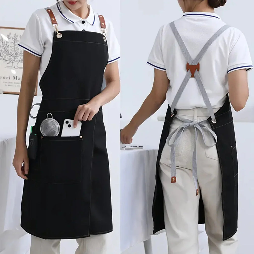 WorkEase Waterproof Canvas Split Apron