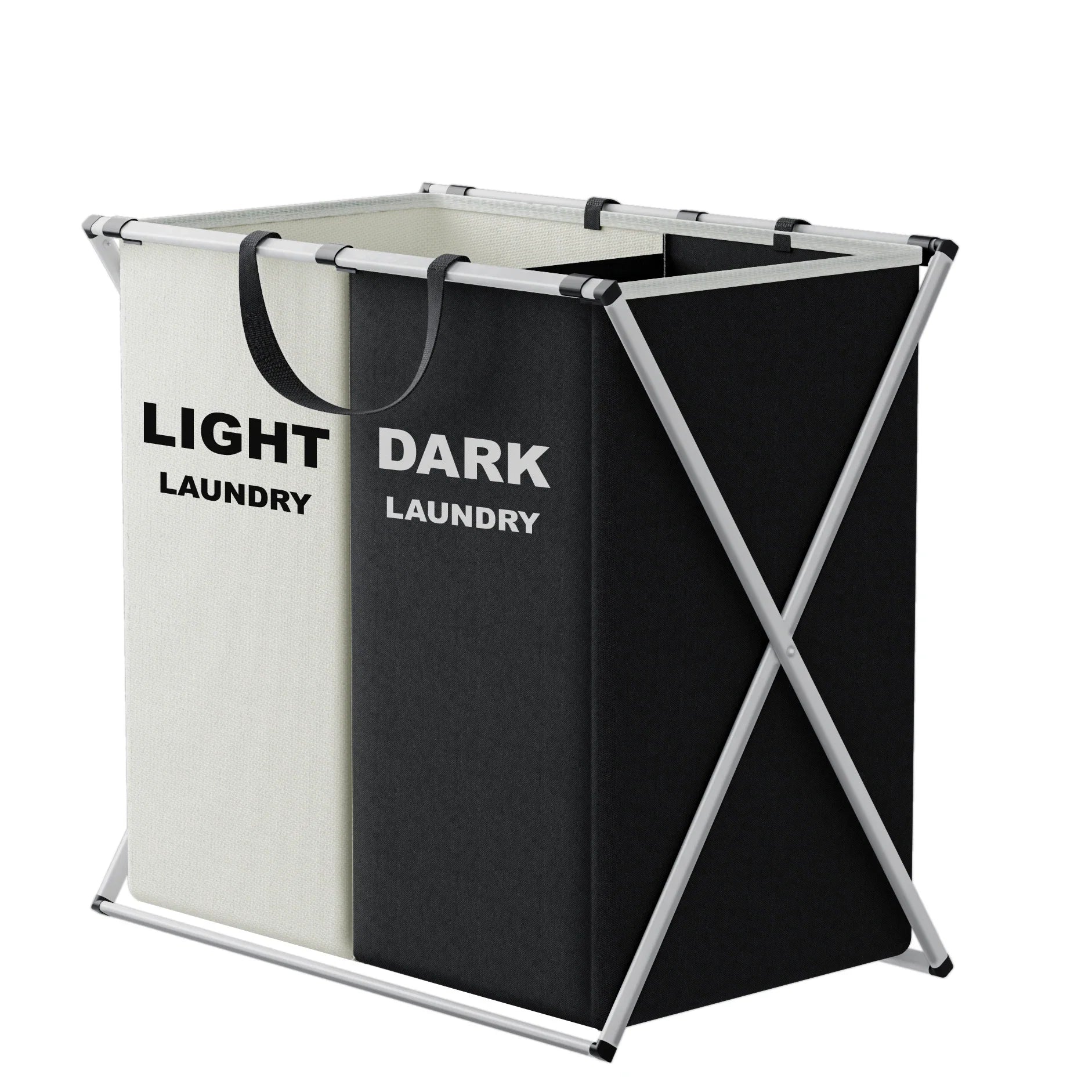 TriSort Multi-Section Foldable Laundry Hamper