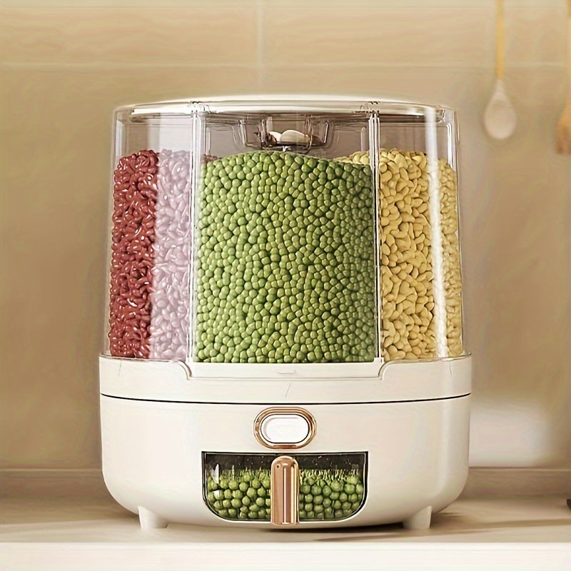 Rotating Airtight Grain and Cereal Dispenser