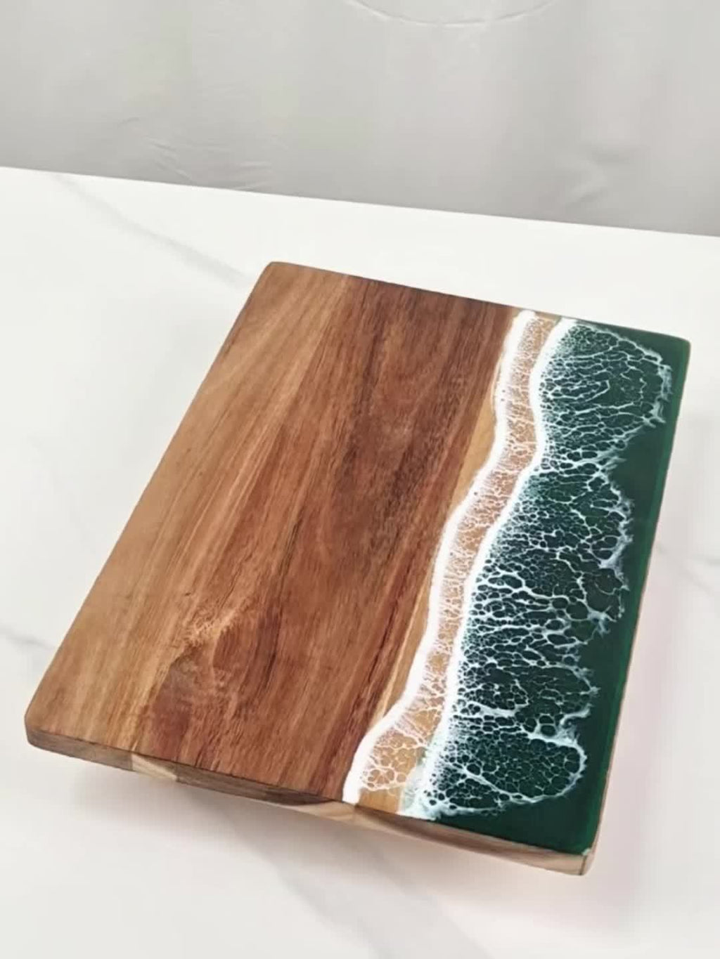 Wave Resin Acacia Wood Cutting Board