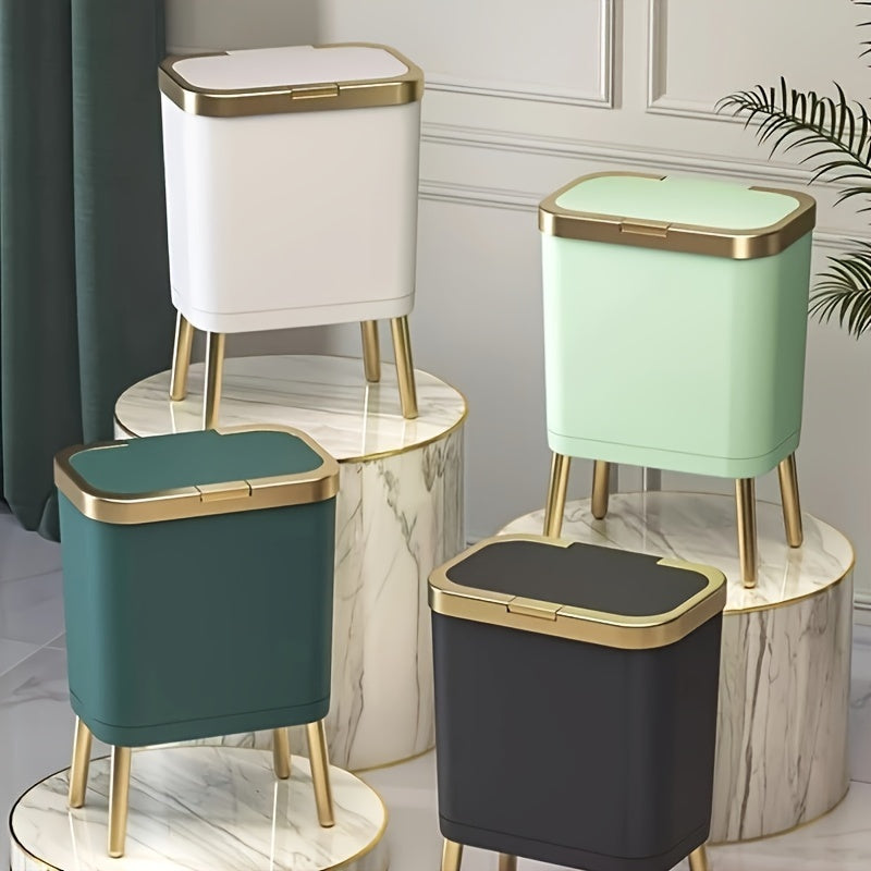 15L Odour-Sealing Trash Can with Elevated Legs