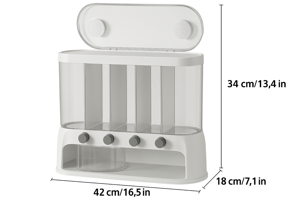 Multi-Compartment Grain Storage Container